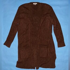 Madewell Kent cardigan sweater Sz XXS Rusty Red/Brown Merino wool Alpaca